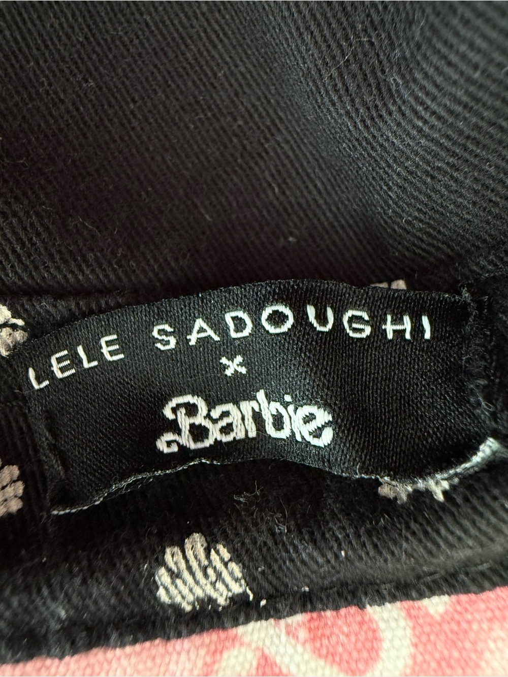 Lele Sadoughi Pink Barbie Logo Bucket Hat for Kids - Picture 6 of 7